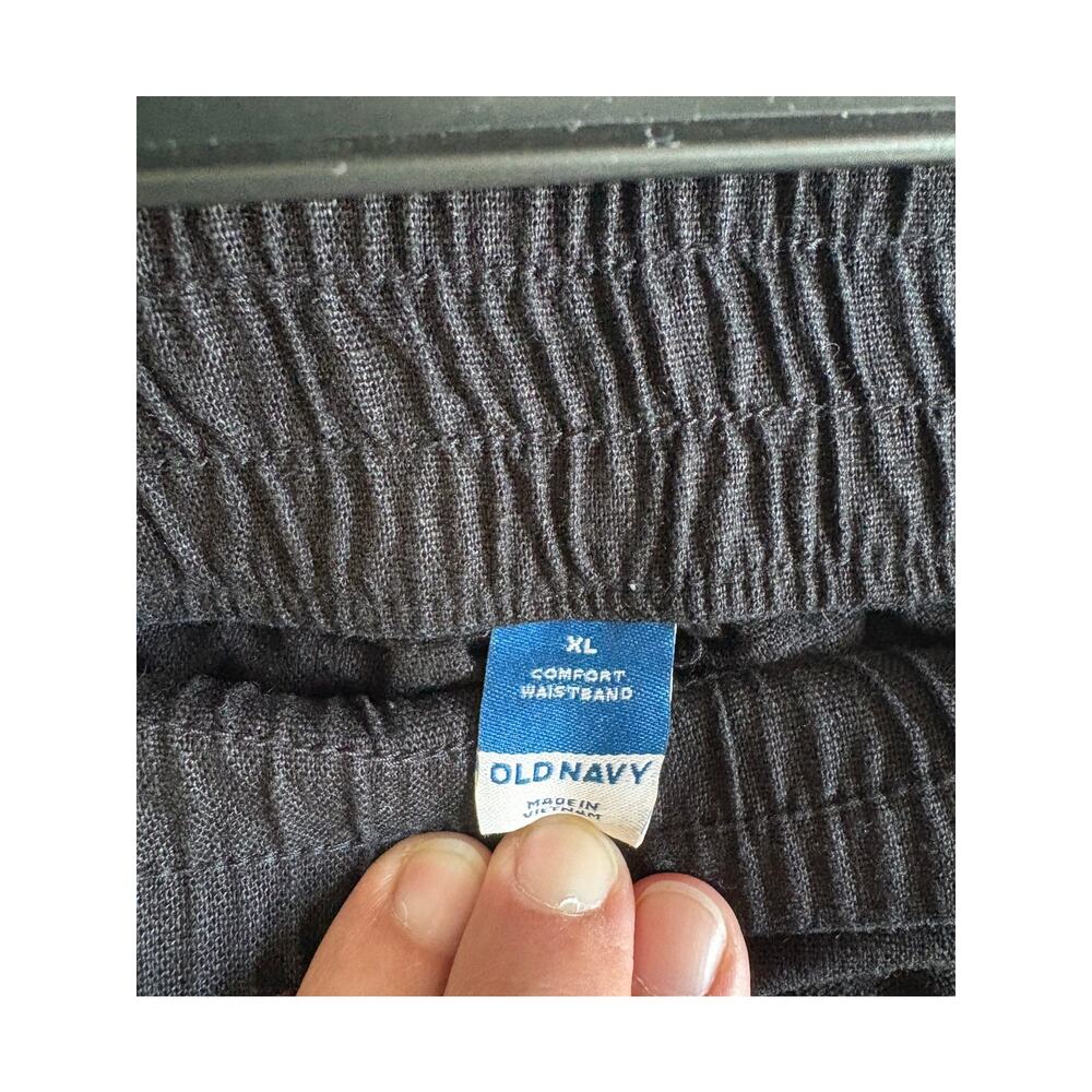 Old Navy XL Comfort Waist Black Linen Blend Shorts - Picture 3 of 5